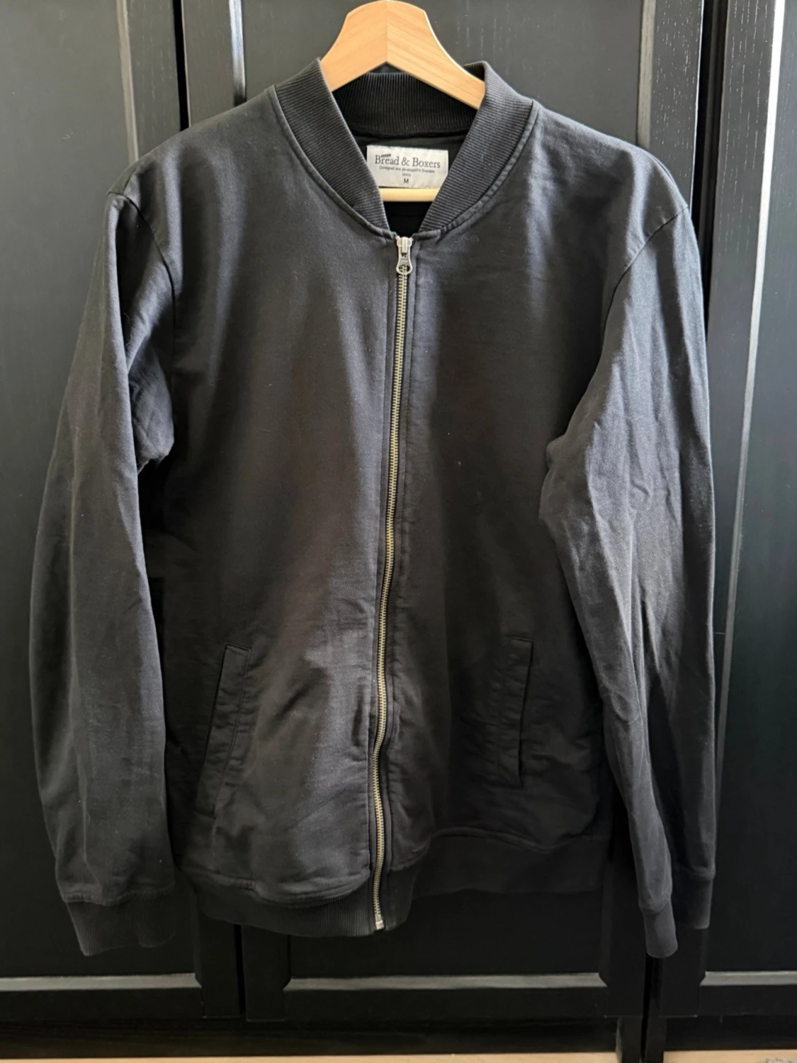 Svart zip tröja från Bread & Boxers - 1