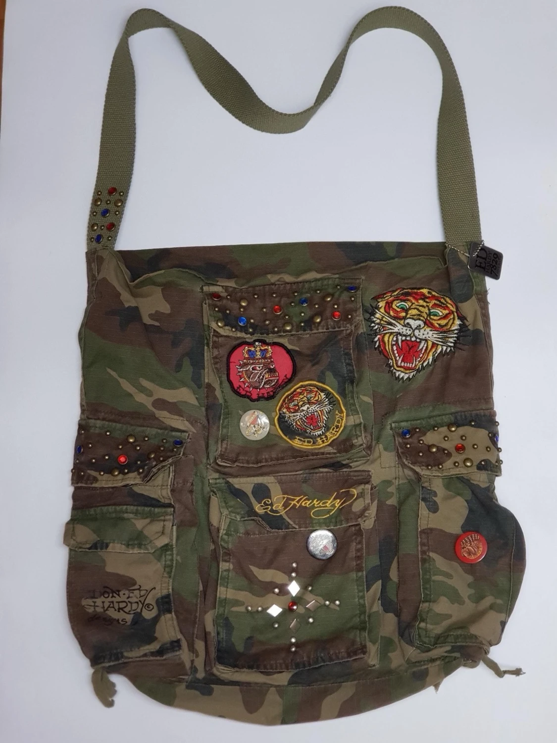 Vintage Ed Hardy Christian Audigier Tote Bag