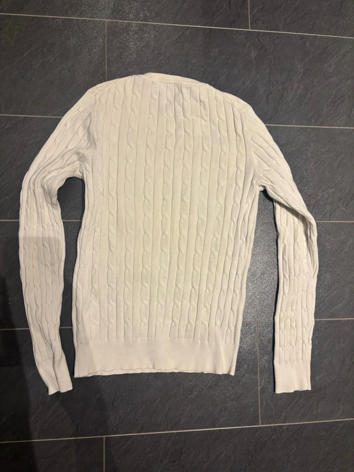 Vit stickad tröja från Gant - 1