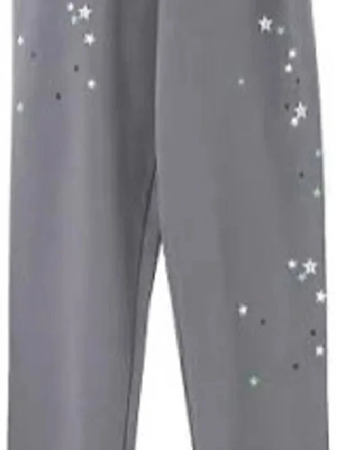 Grått loungewear-set med spindelnät - 2