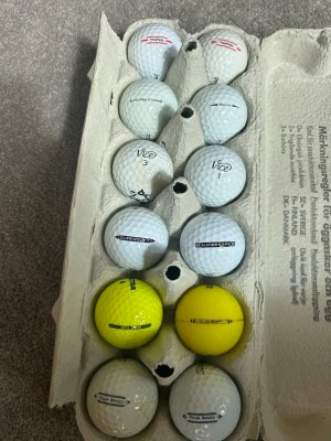 GOLFBOLLS MIX - 2-trufeel, 2-pro v1, 2-vice pro plus, 2-supersoft,2- färgade, och 2 tour speed