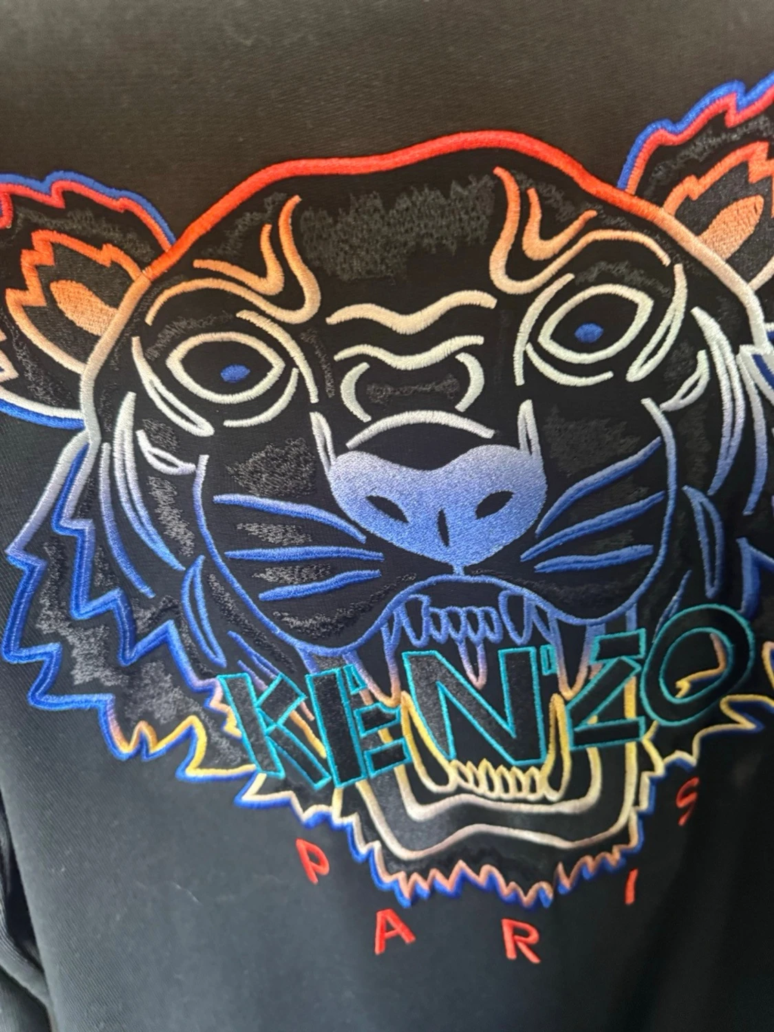 Svart Kenzo sweatshirt med tiger - 2