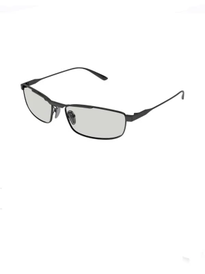 Balenciaga  - Balenciaga tag 3.0 rectangular sunglasses in gunmetal.          Bb0451s 006