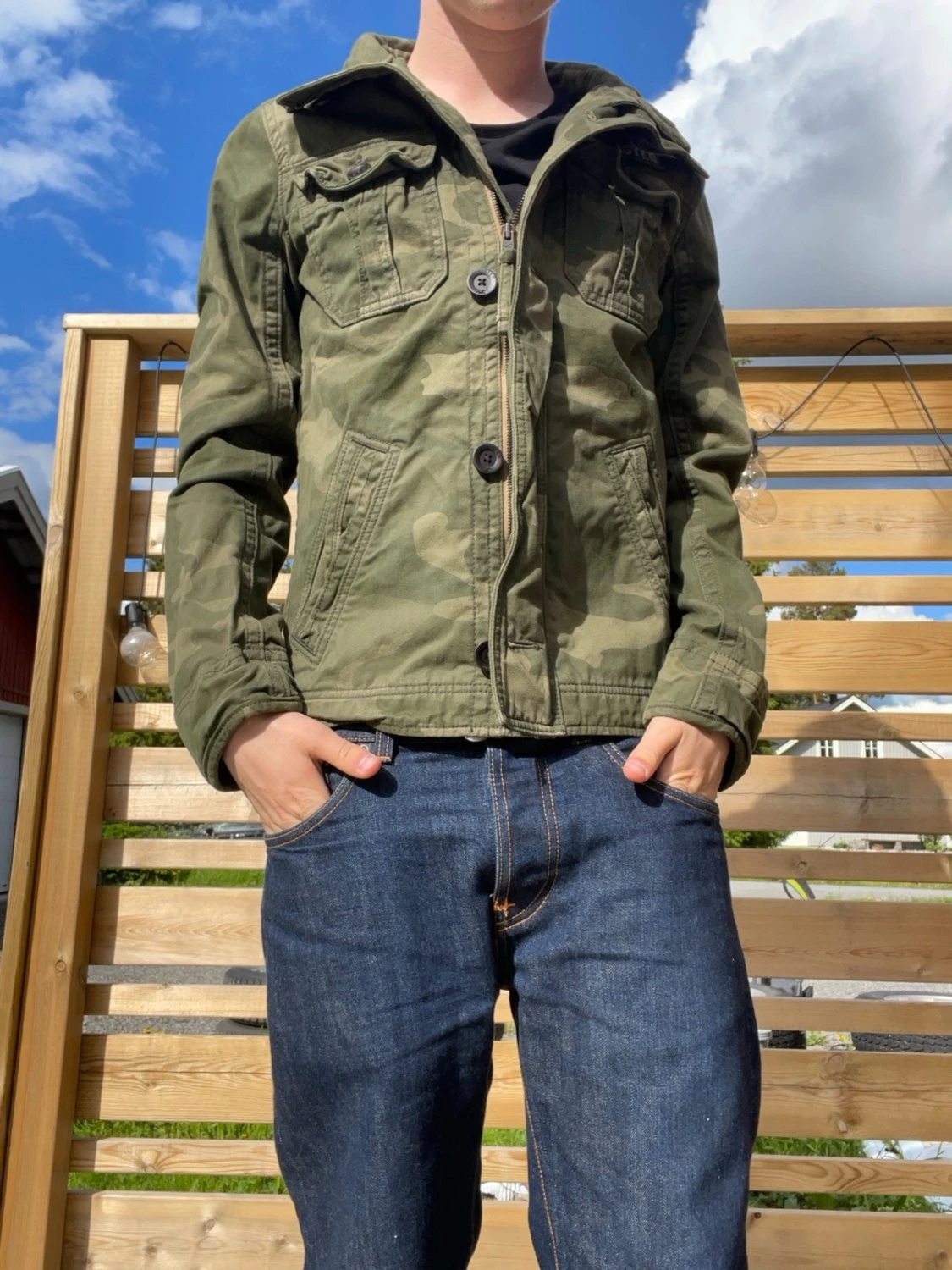 Grön hollister fieldjacket  - 3