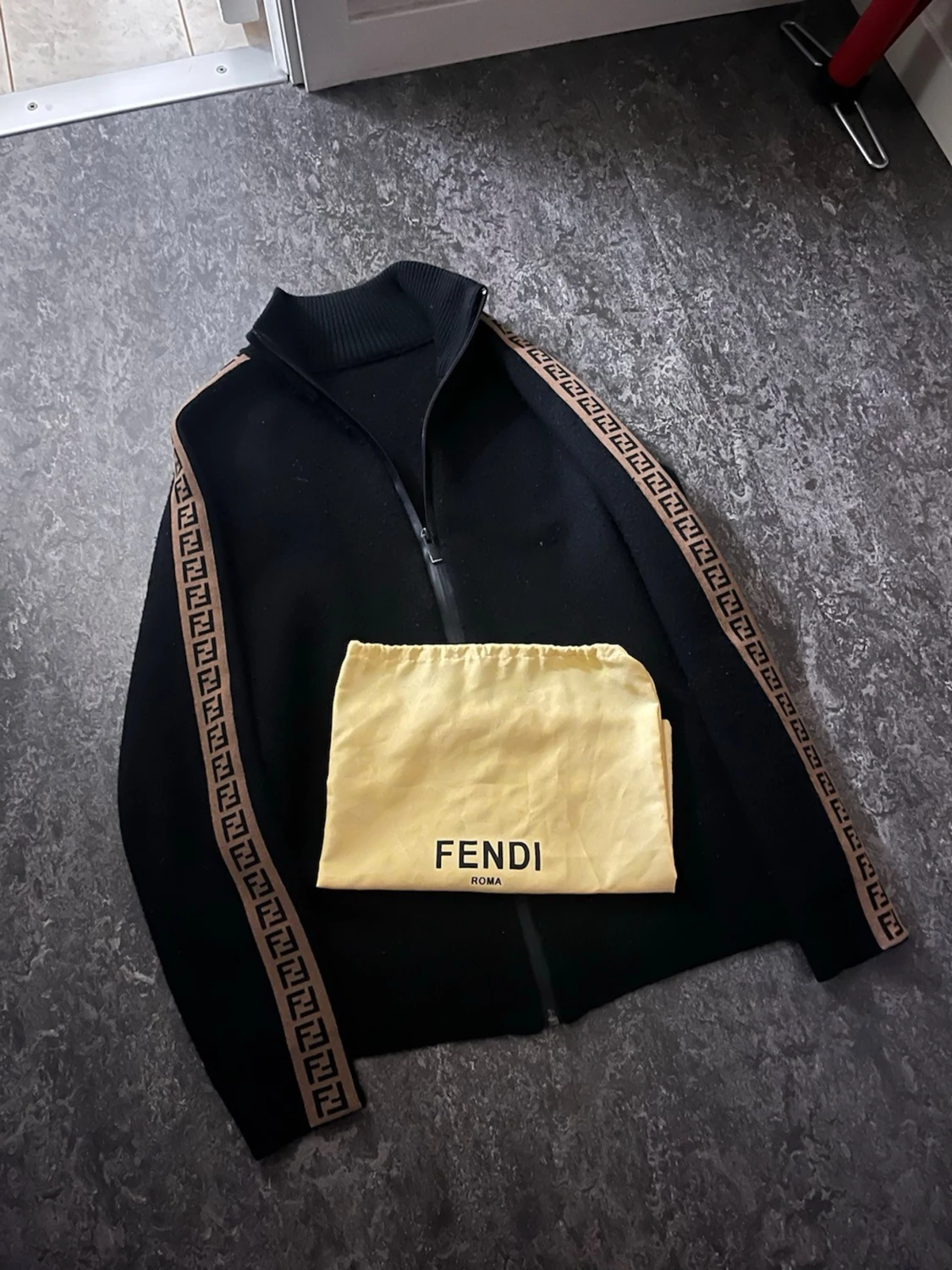 Fendi zip hoodie 