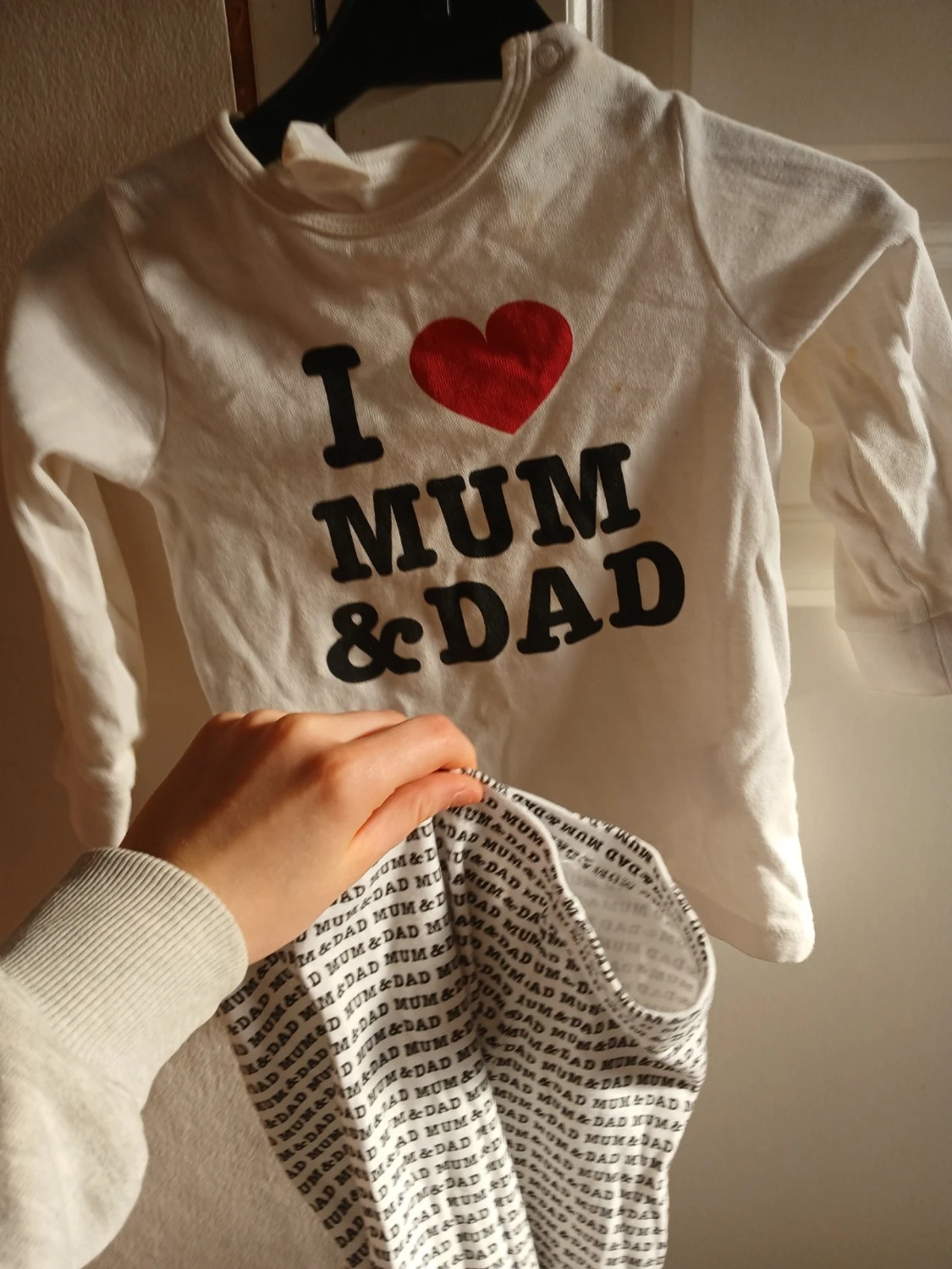 Vit långärmad topp H&M baby - 3