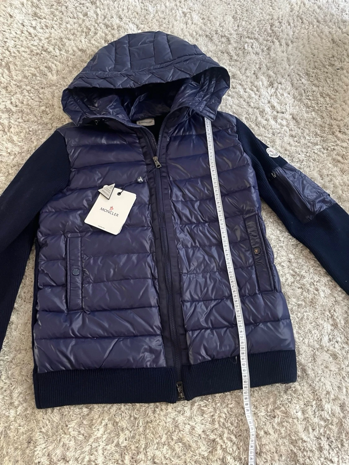 Mörkblå cardiganjacka från Moncler - 5