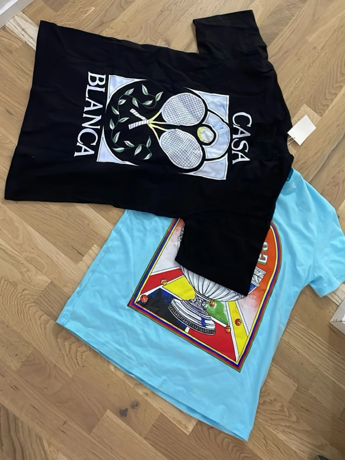 Casablanca t-shirts med tryck