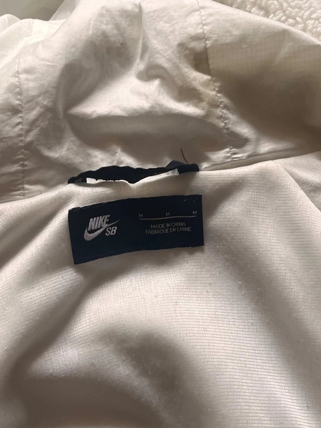 Vit teddyjacka med huva från Nike SB - 3