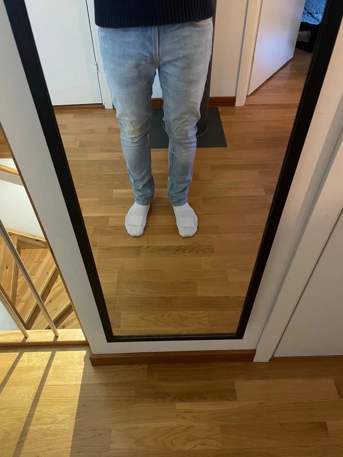 Nudie Jeans Lean Dean Slim Fit | W28 L30 (Uppsydda) | Classic Used Blå - 4