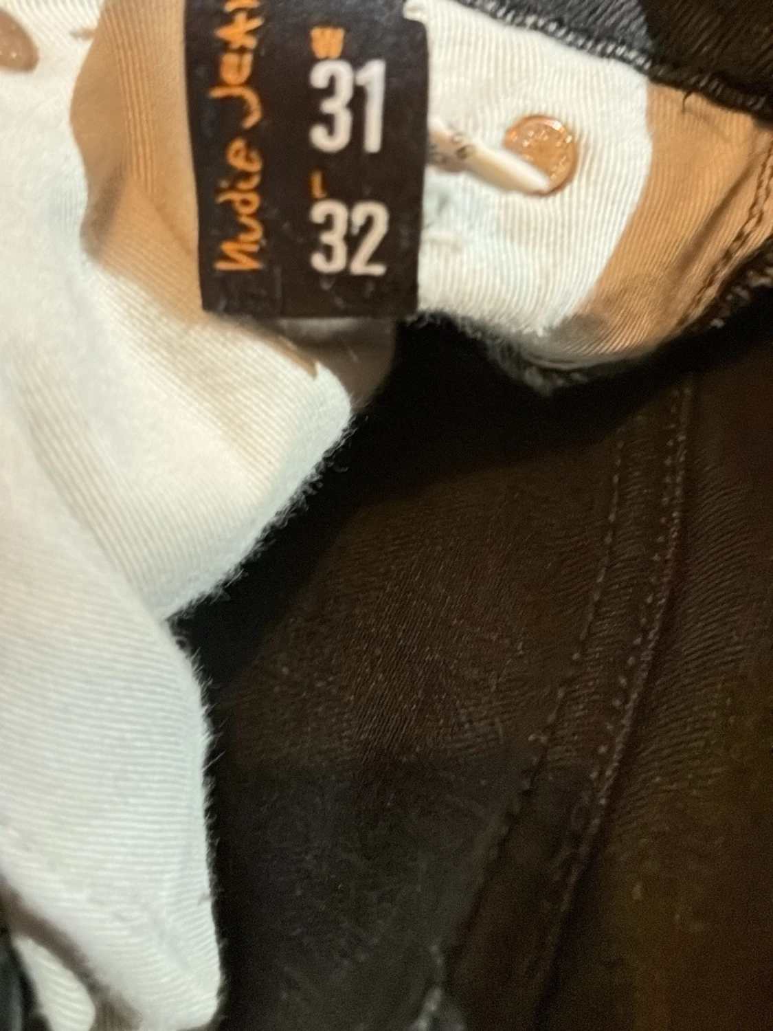 Svarta slim fit jeans från Nudie - 2