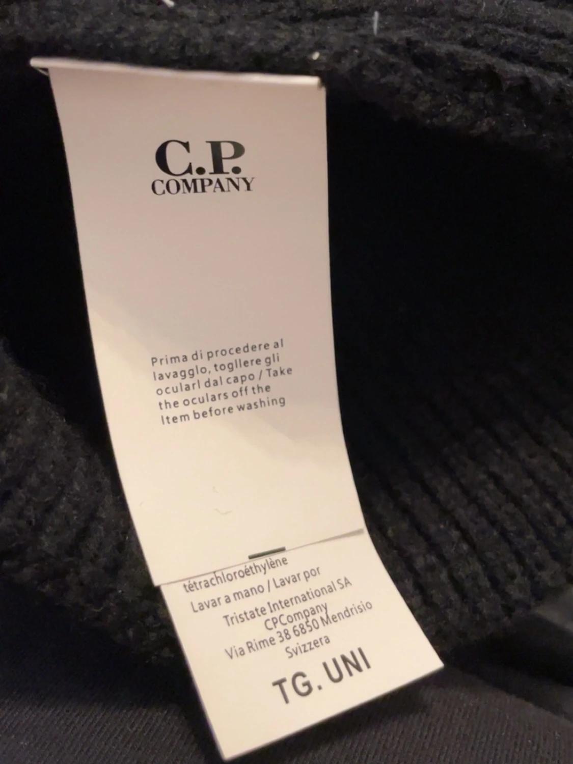 Svart mössa med glasögon C.P. Company - 2