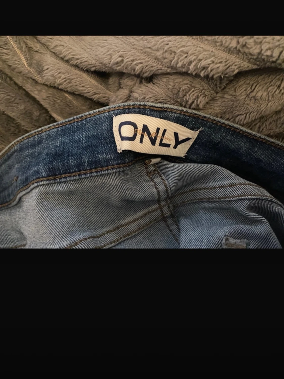 Blå bootcut jeans med stretch - 2