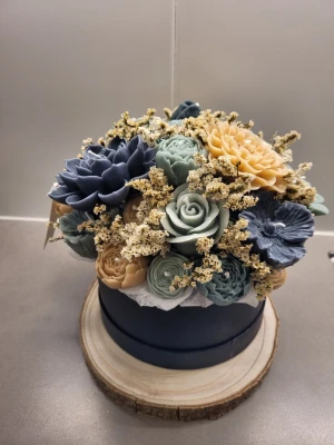 Ljusbukett - Ljusbukwtt stl medium alla blommor är små ljus