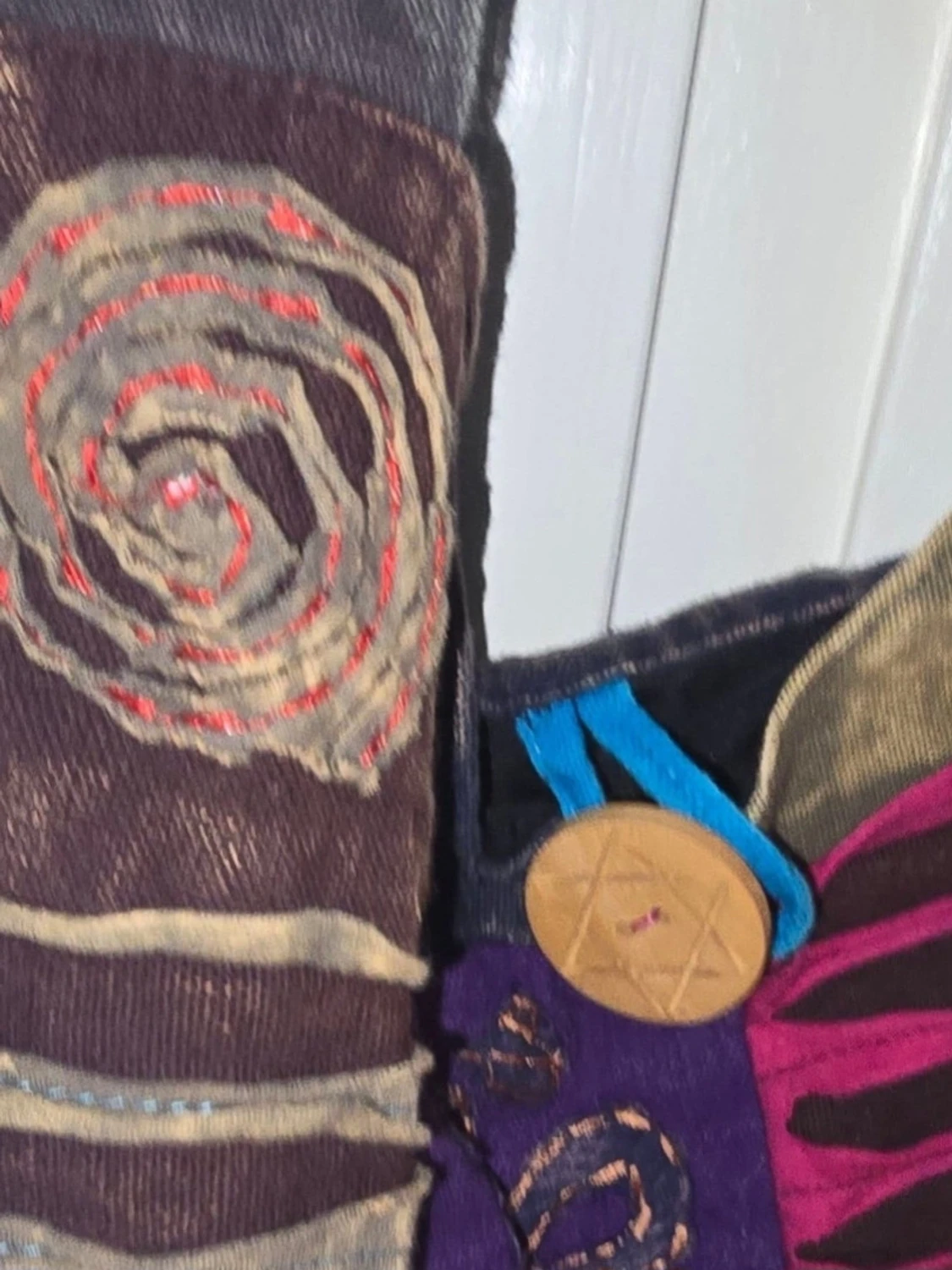 Patchwork axelväska i boho-stil - 2