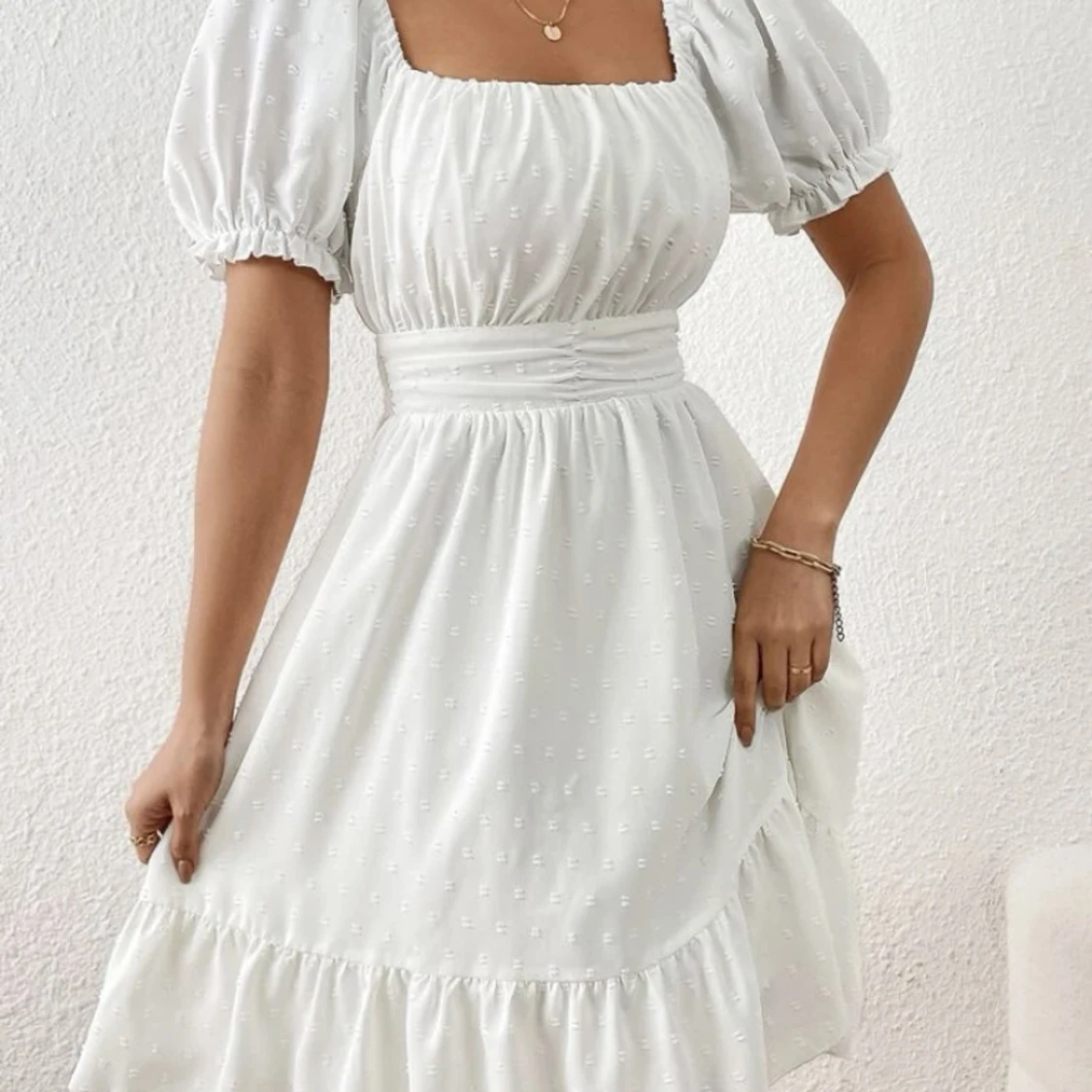 Vit sommarklänning - 91