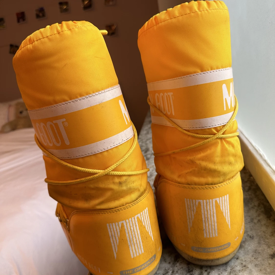 Höga moonboots - Gula - 91