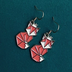 Räv örhängen 🦊 - Nickelfria krokar och fri frakt 🧡