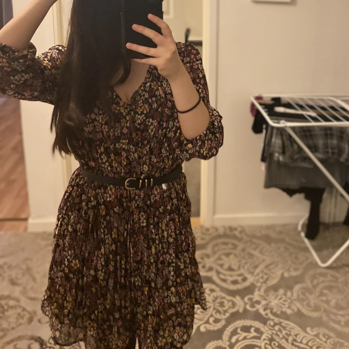 blommig klänning - 90