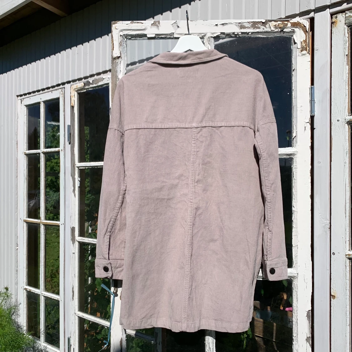 Oversized manchesterjacka i beige  - 90