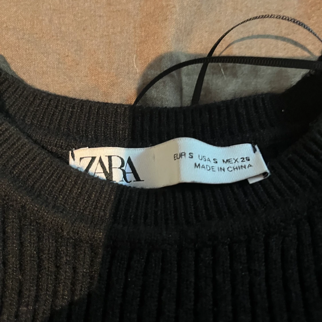 Svart Stickad klänning  - 90