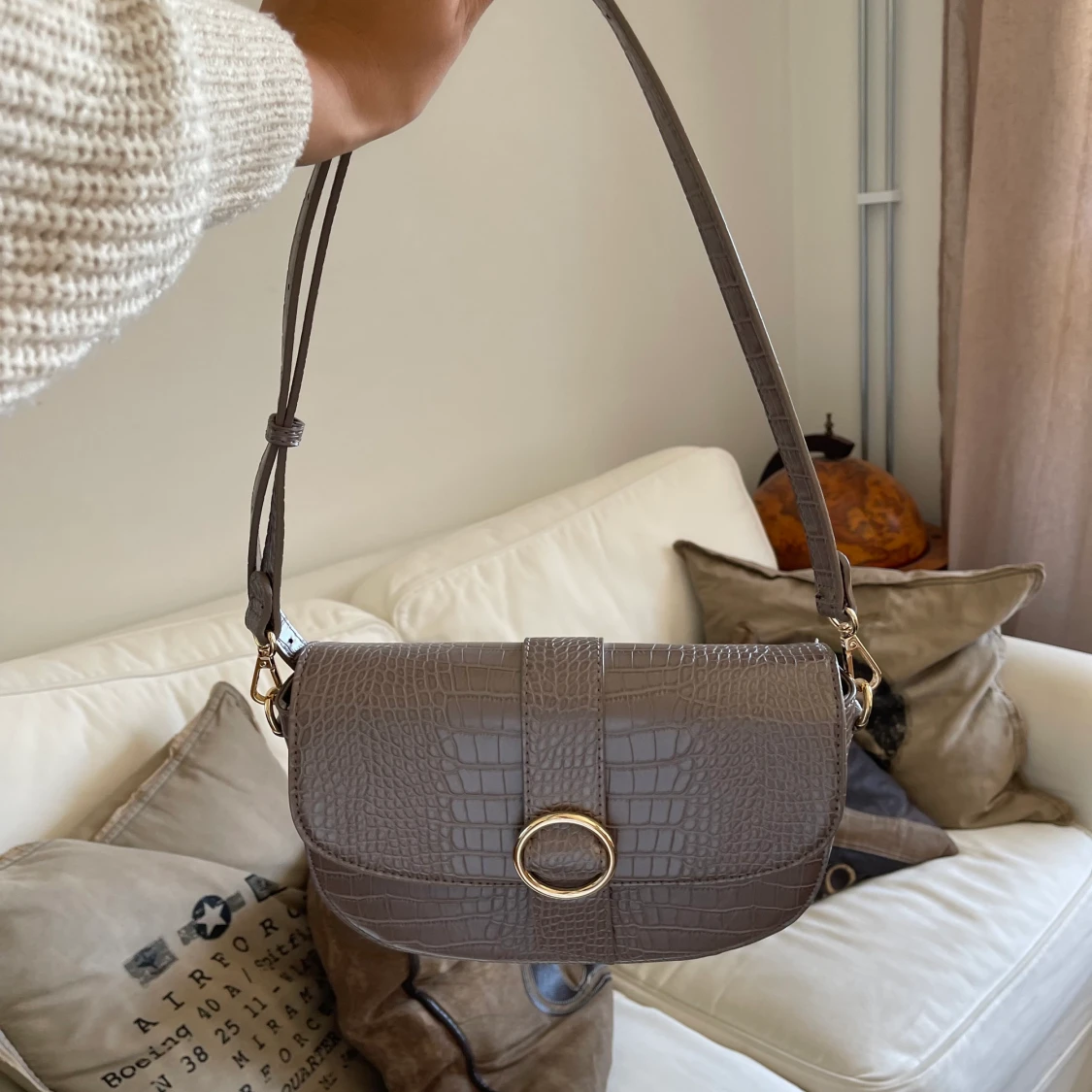 Beige handväska NAKD - 90