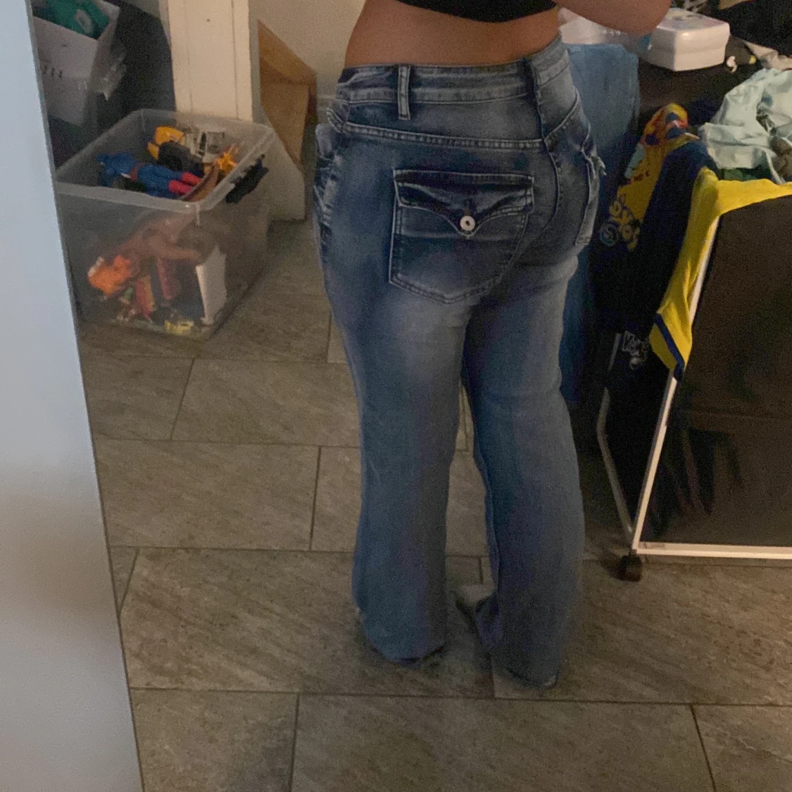 Lågmidjade jeans  - 90