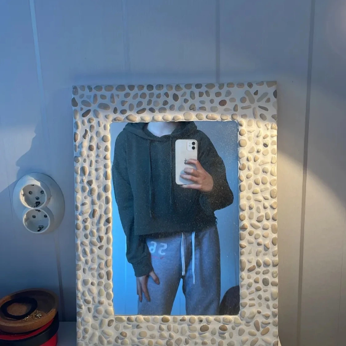 Militär grön hoodie - 90