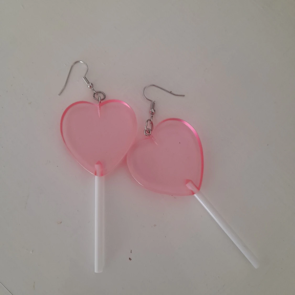 Pink Heart Earings  - 90