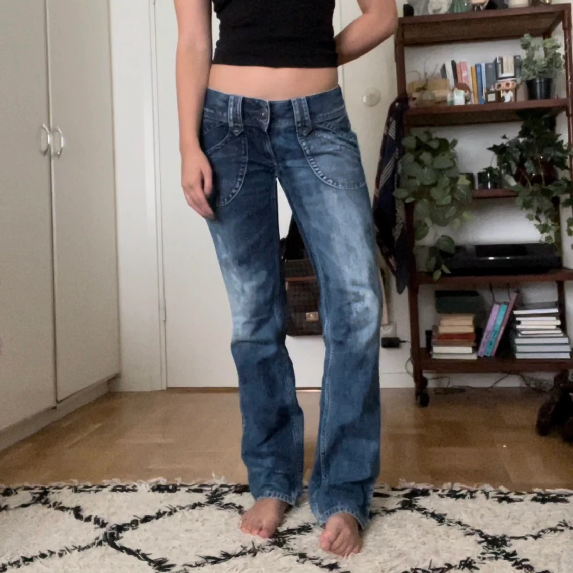 Lågmidjade jeans - 90
