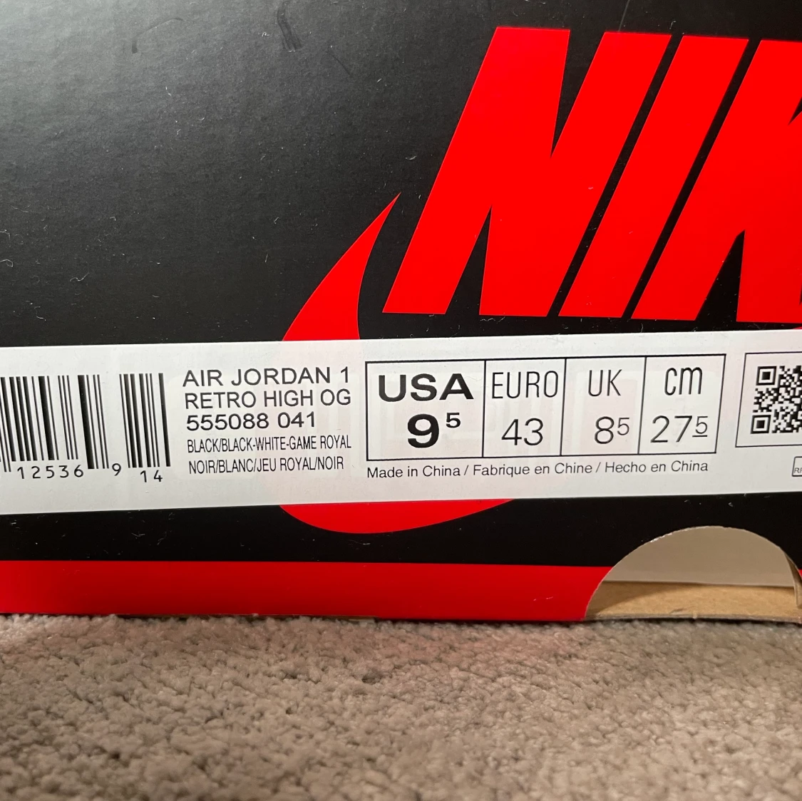 Nike air Jordan royal toe - 91