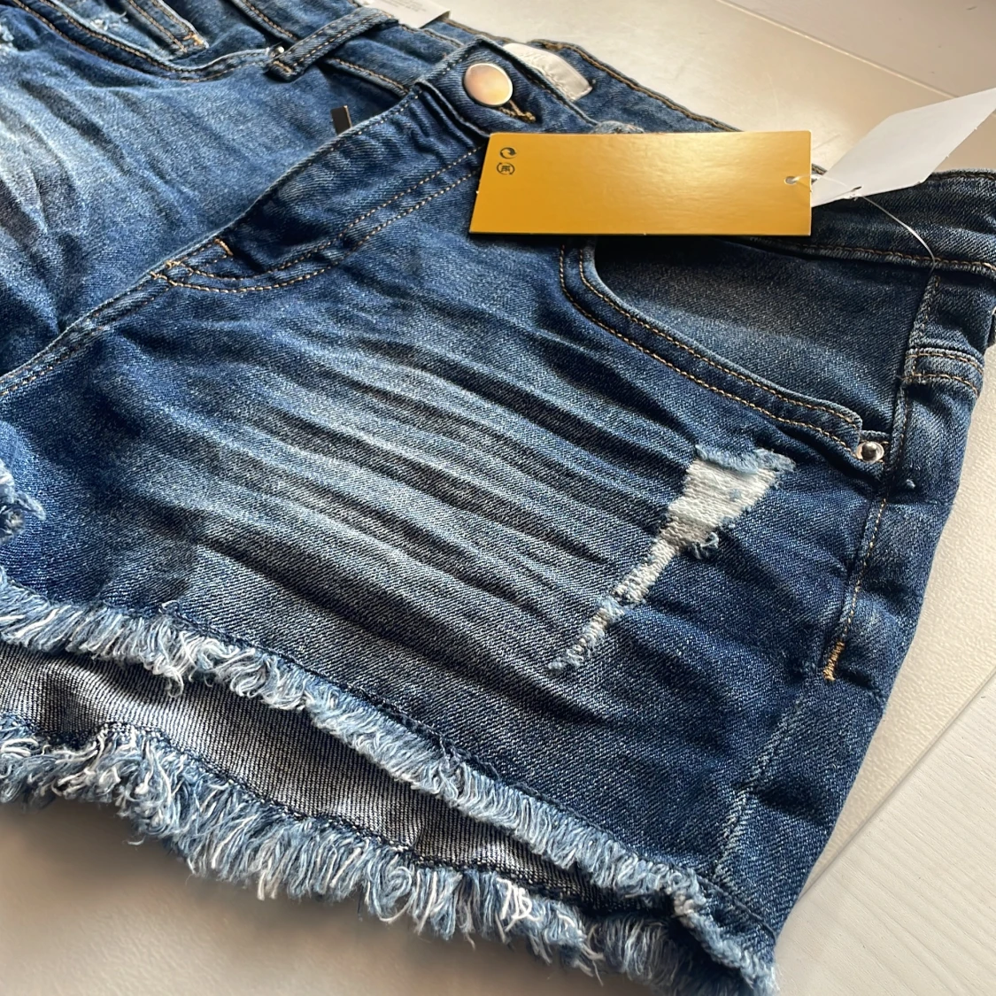 Sjukt snygga mörka jeans shorts😍💙 - 91