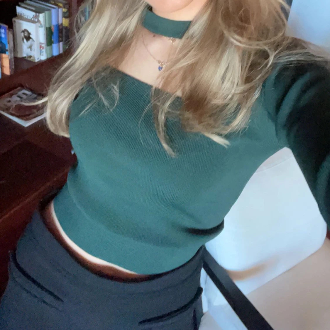 Grön topp från zara  - 90