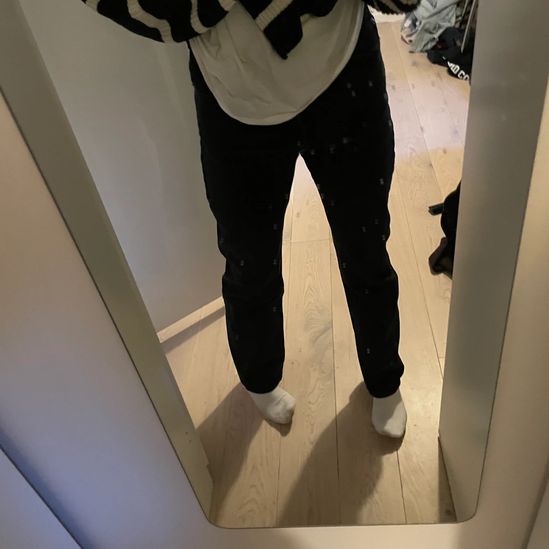 Svart/gråa jeans från weekday  - 90