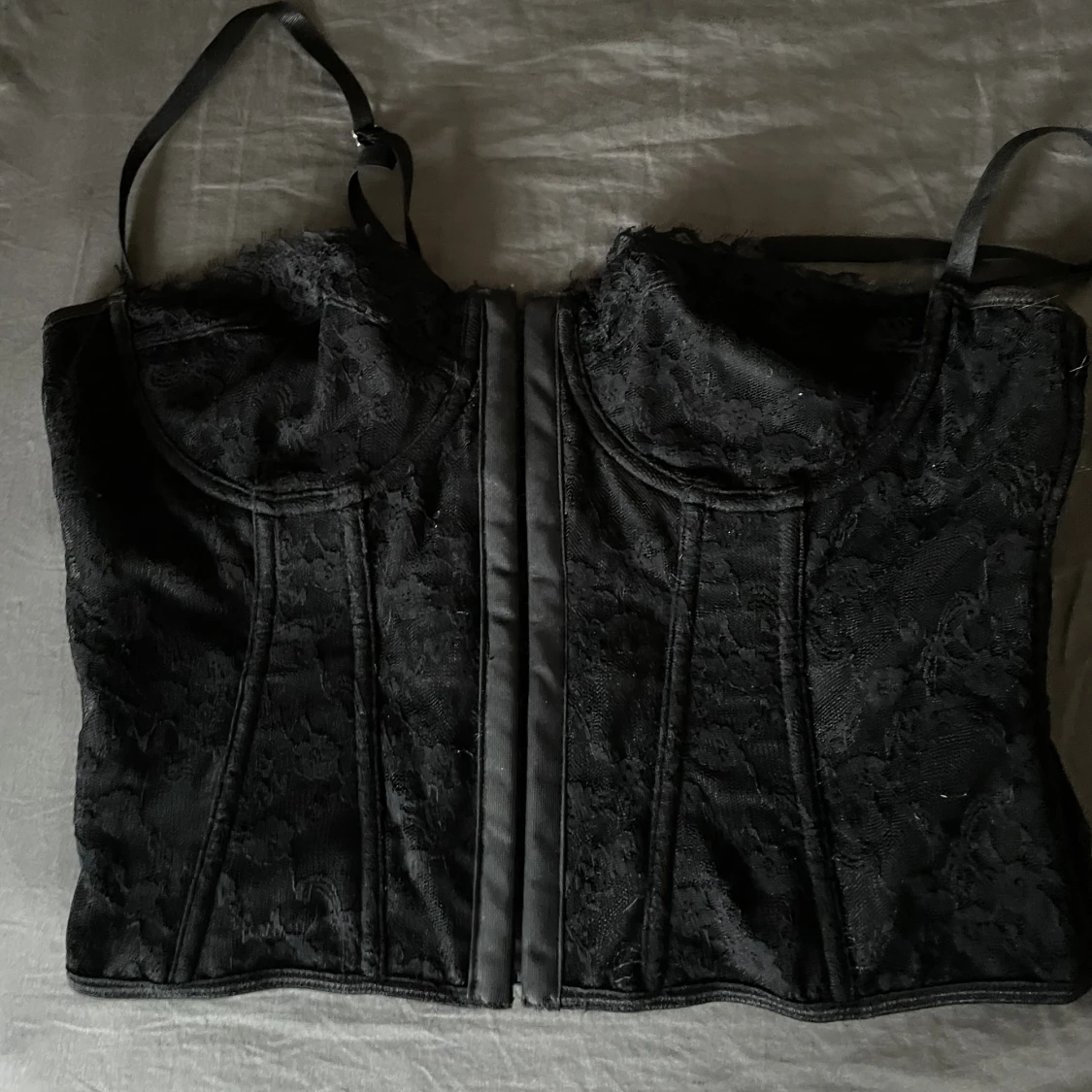 Svart korsett topp - 91