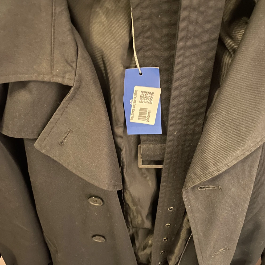 Svart trenchcoat - 91