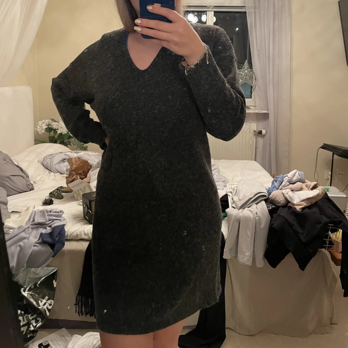 Stickad klänning  - 90