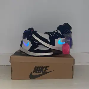 Air Jordan 1 Zoom Air CMFT PSG, köpt på goat, kvitto finns, oanvända.