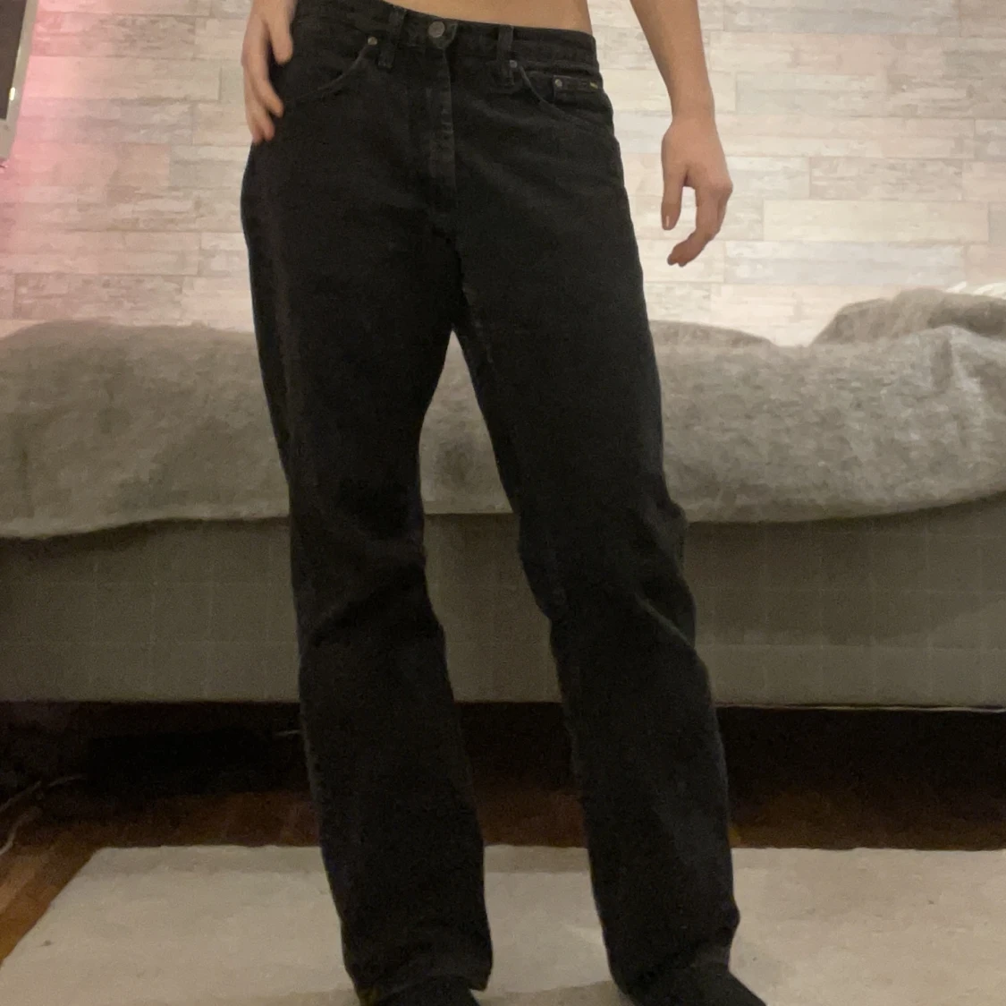 Svarta Lee jeans  - 90