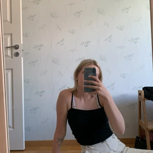 Spagettiband topp - Svart topp