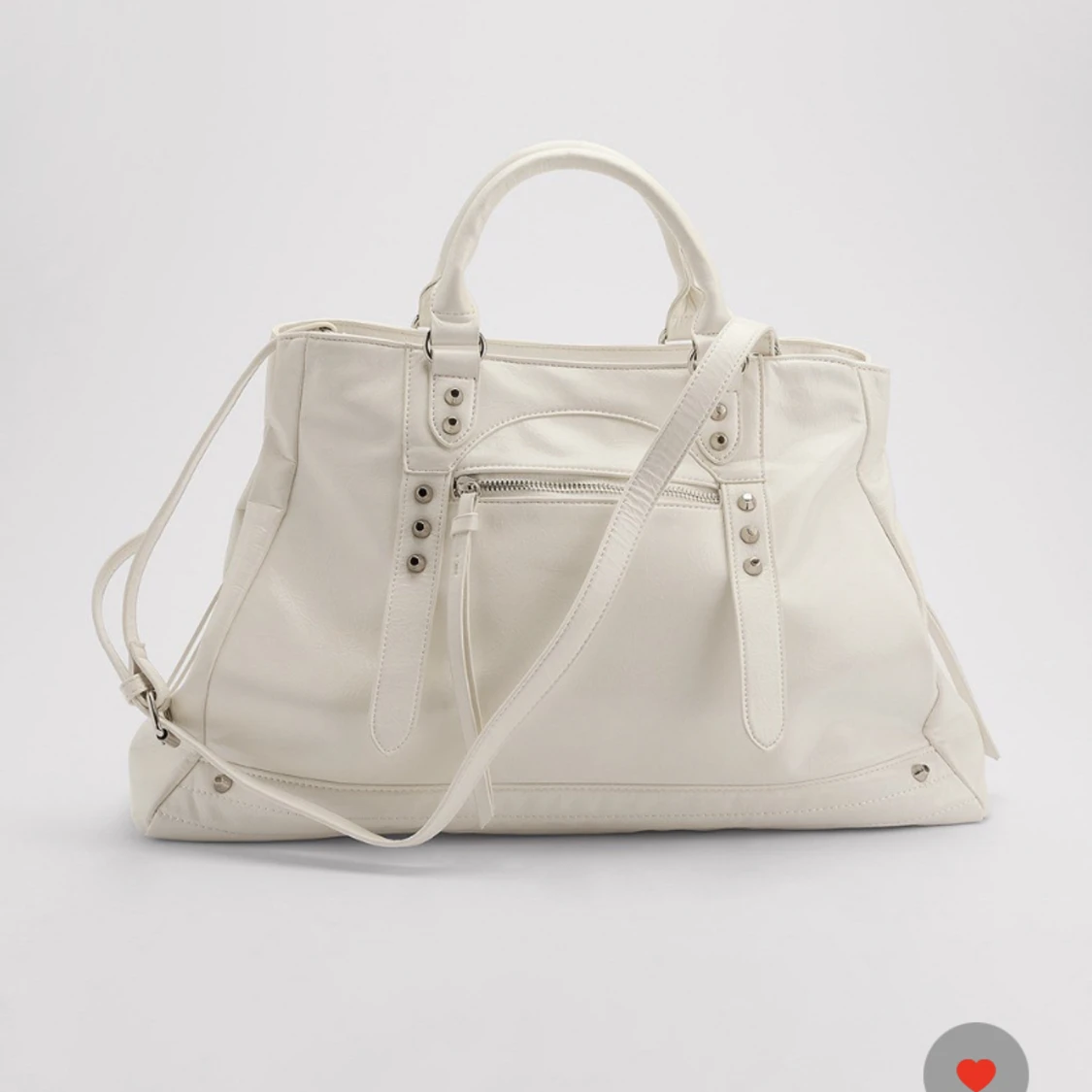 Shopperväska med metalldetaljer 