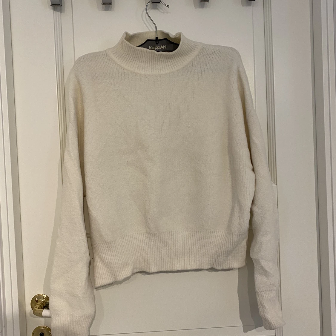 Vit mysigt tröja - 90