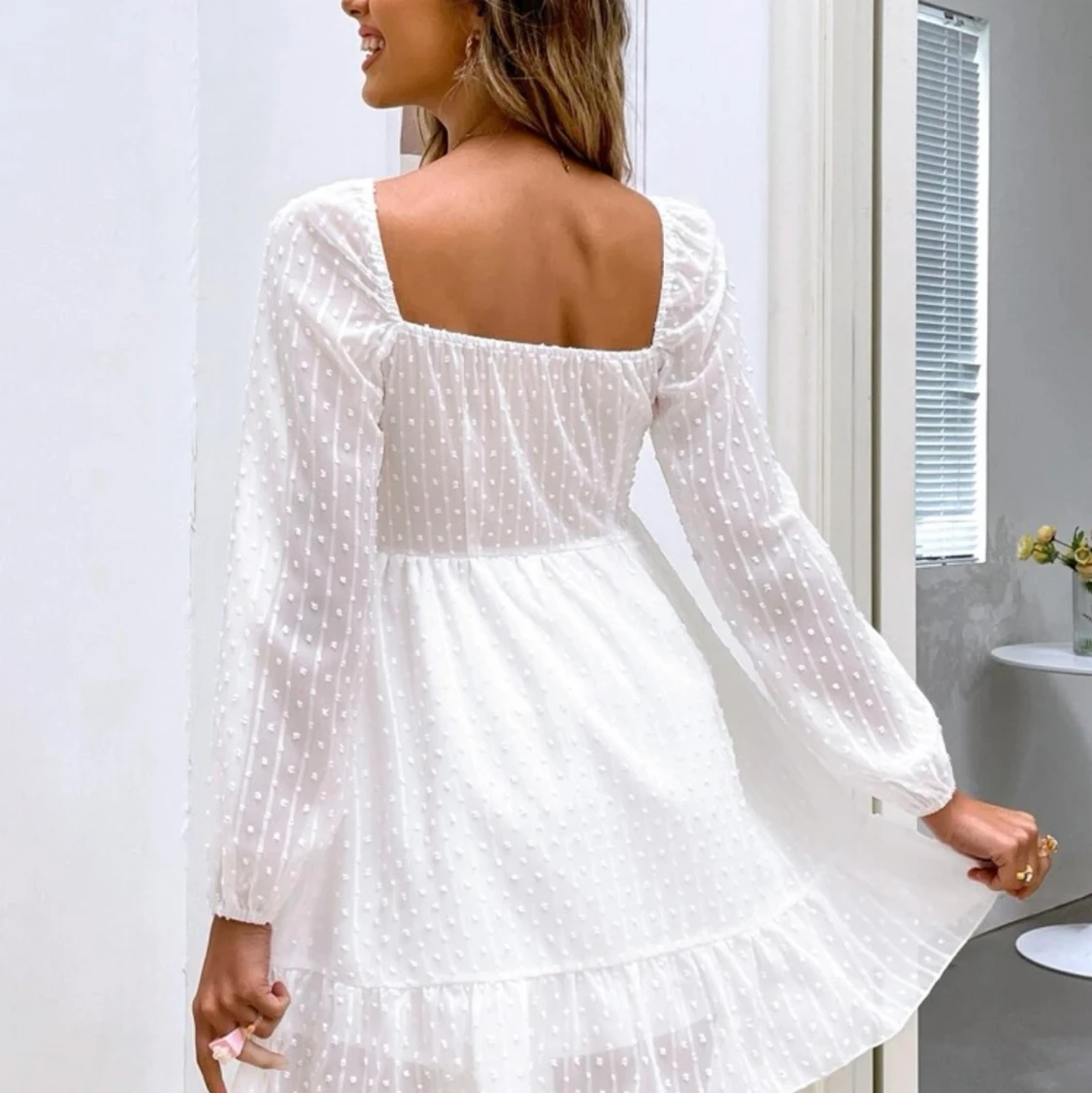 Vit klänning M - 90