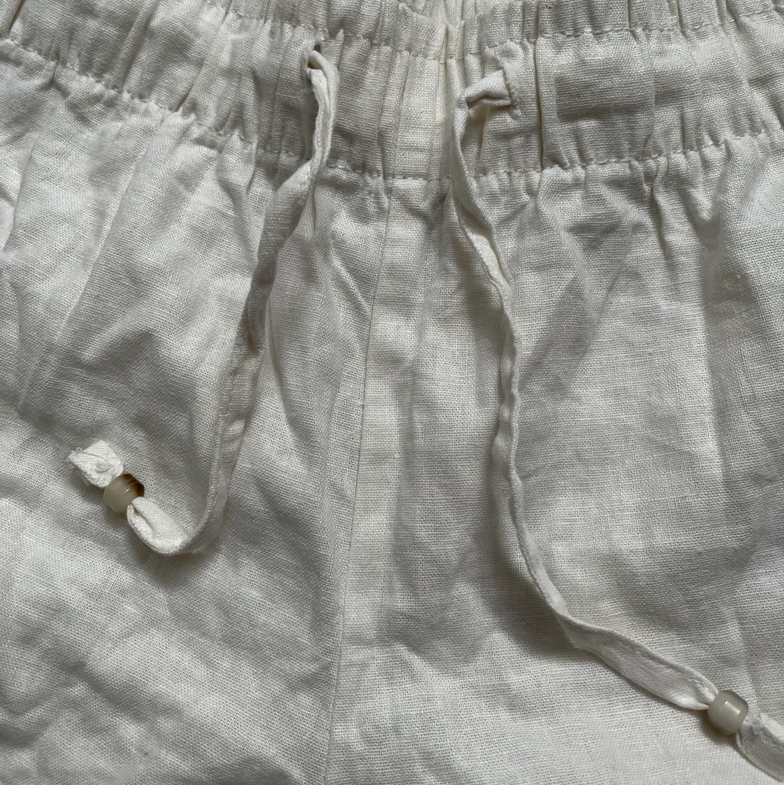 Krämvita linnebyxor - 91