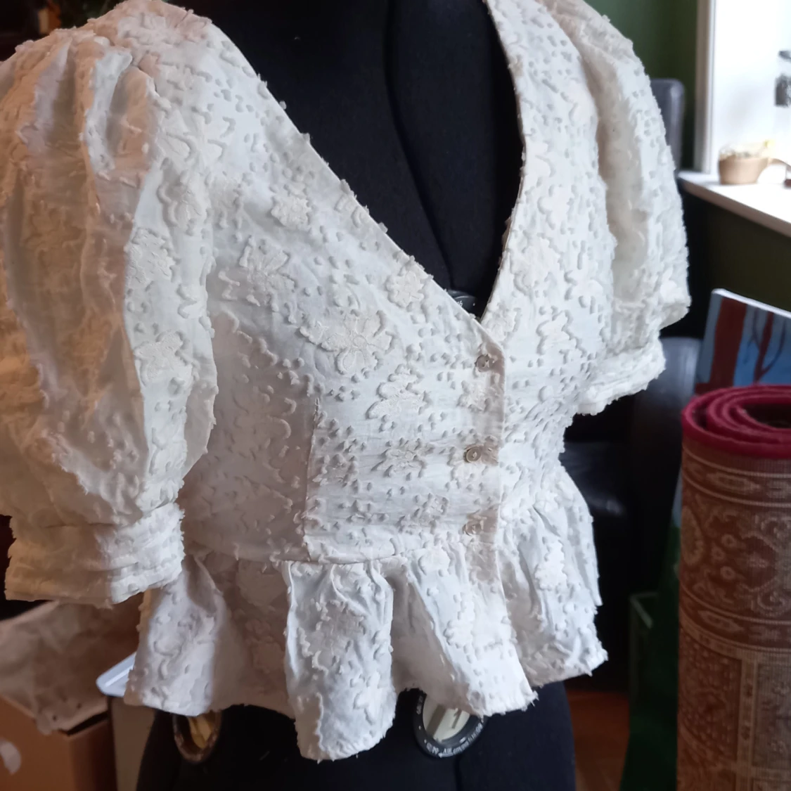 Gullig vit blus storlek s - 91