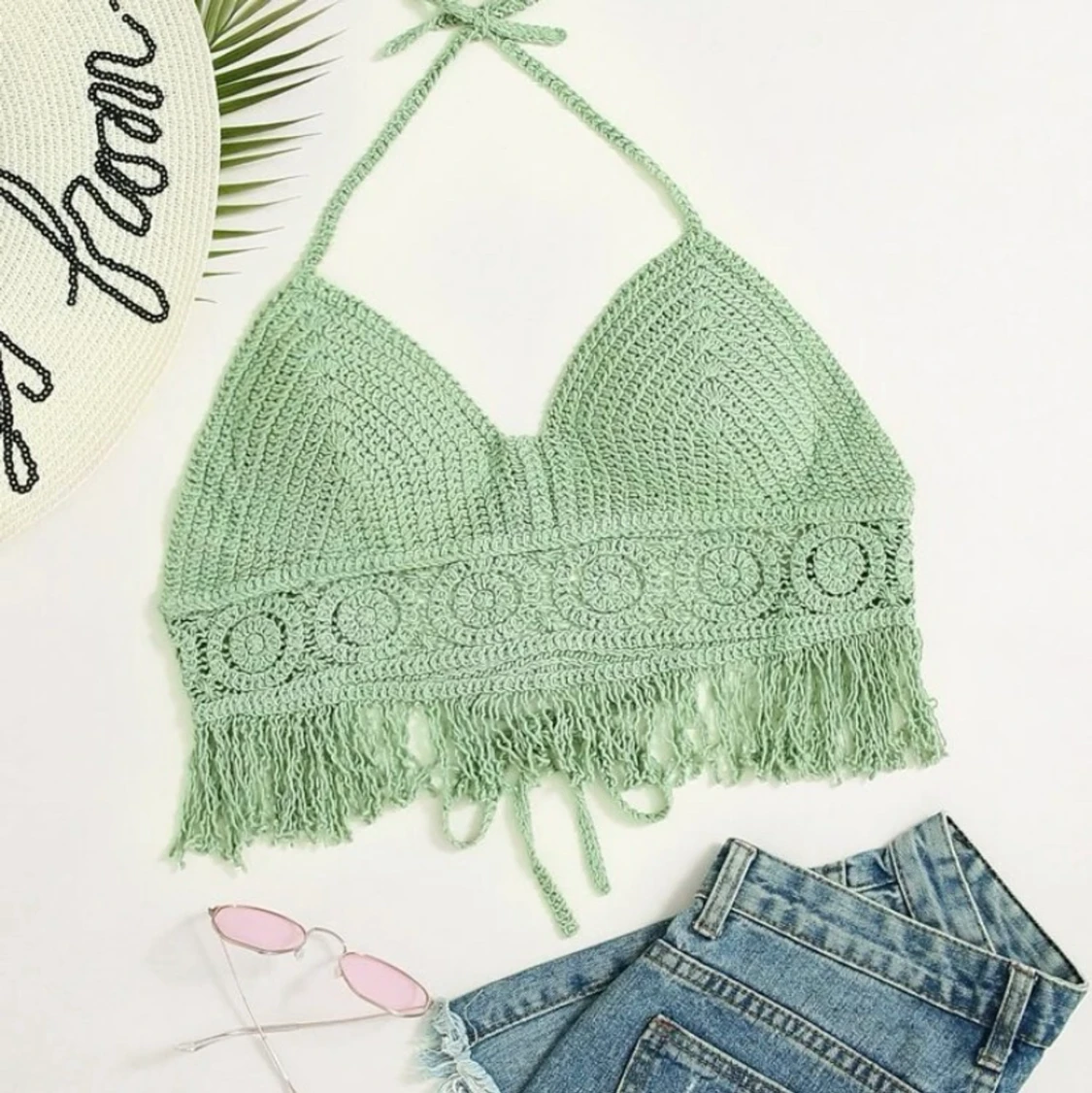 Virkad top one size  - 90