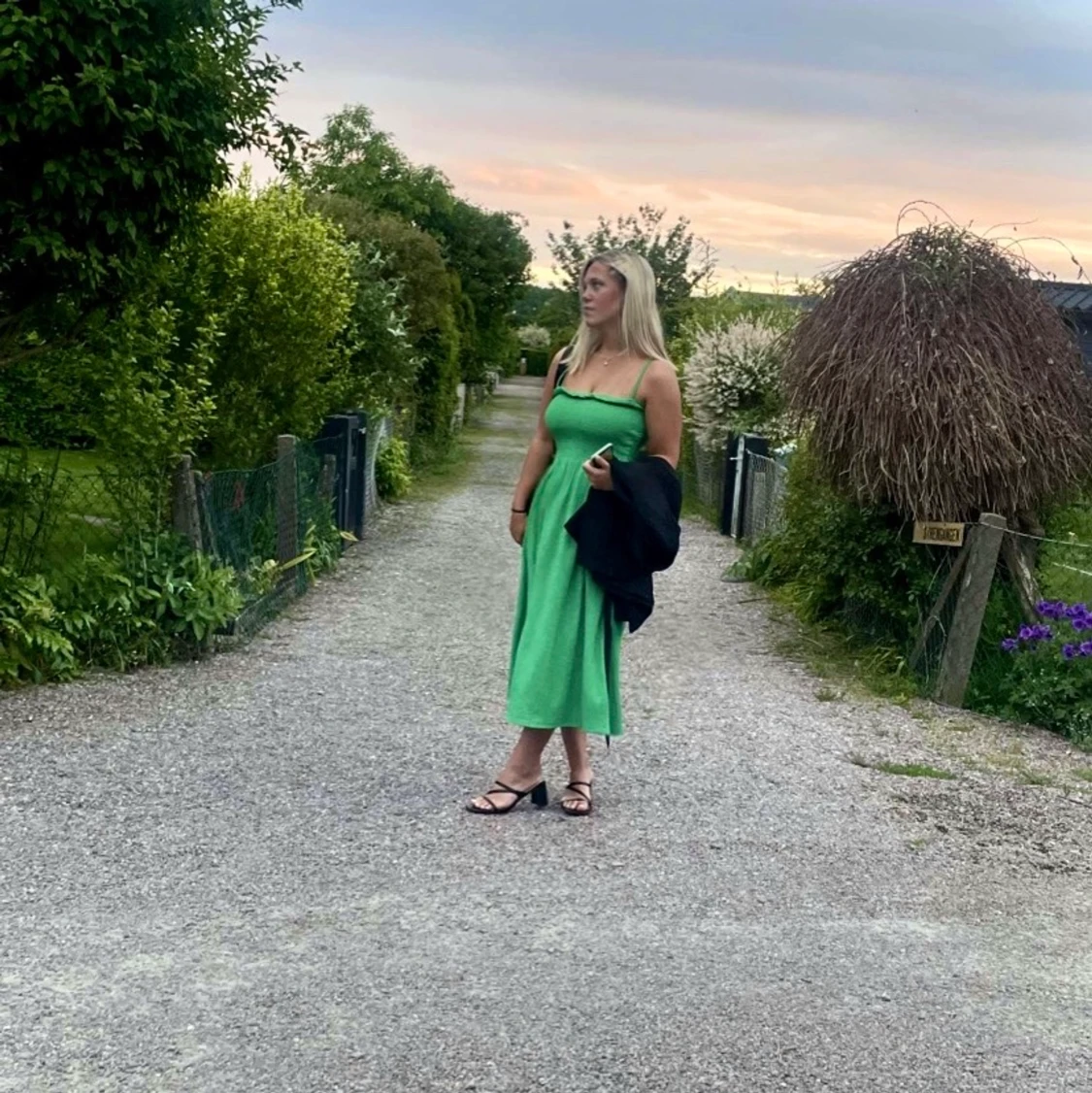 Grön klänning