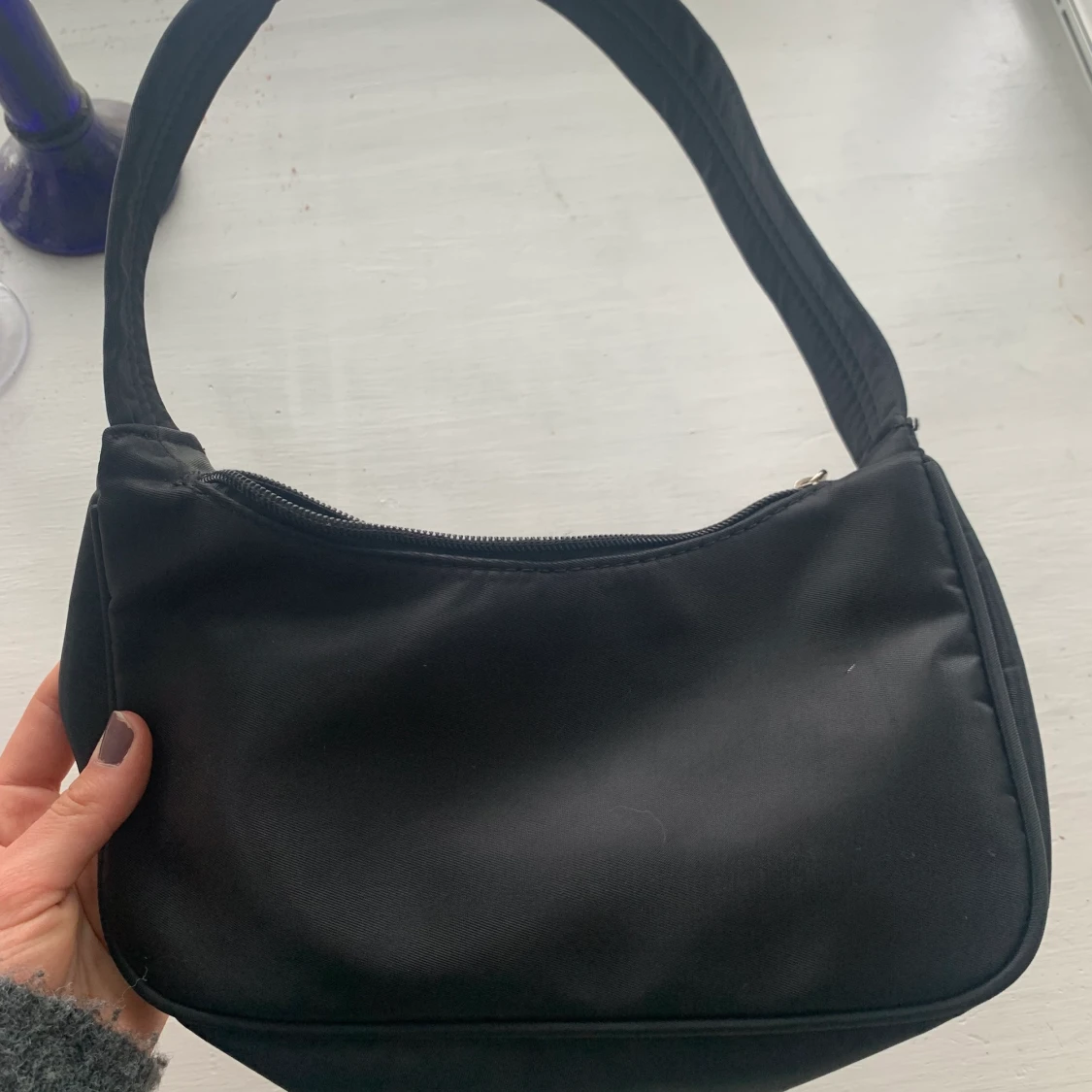 Svart baguetteväska  - 90