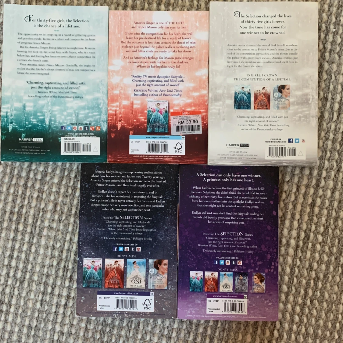 Hela ”The selection” serien  - 90