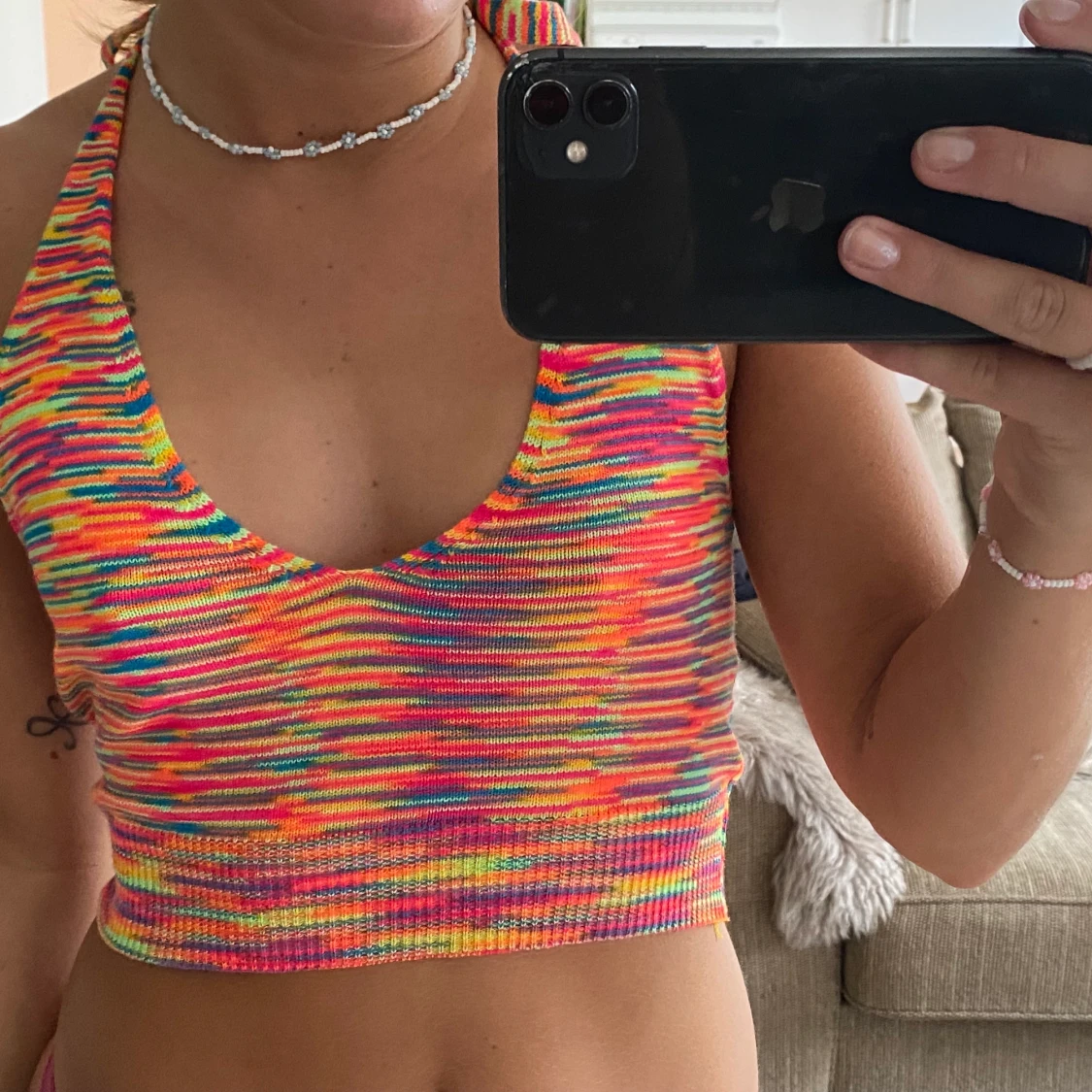 Halterneck topp - 90